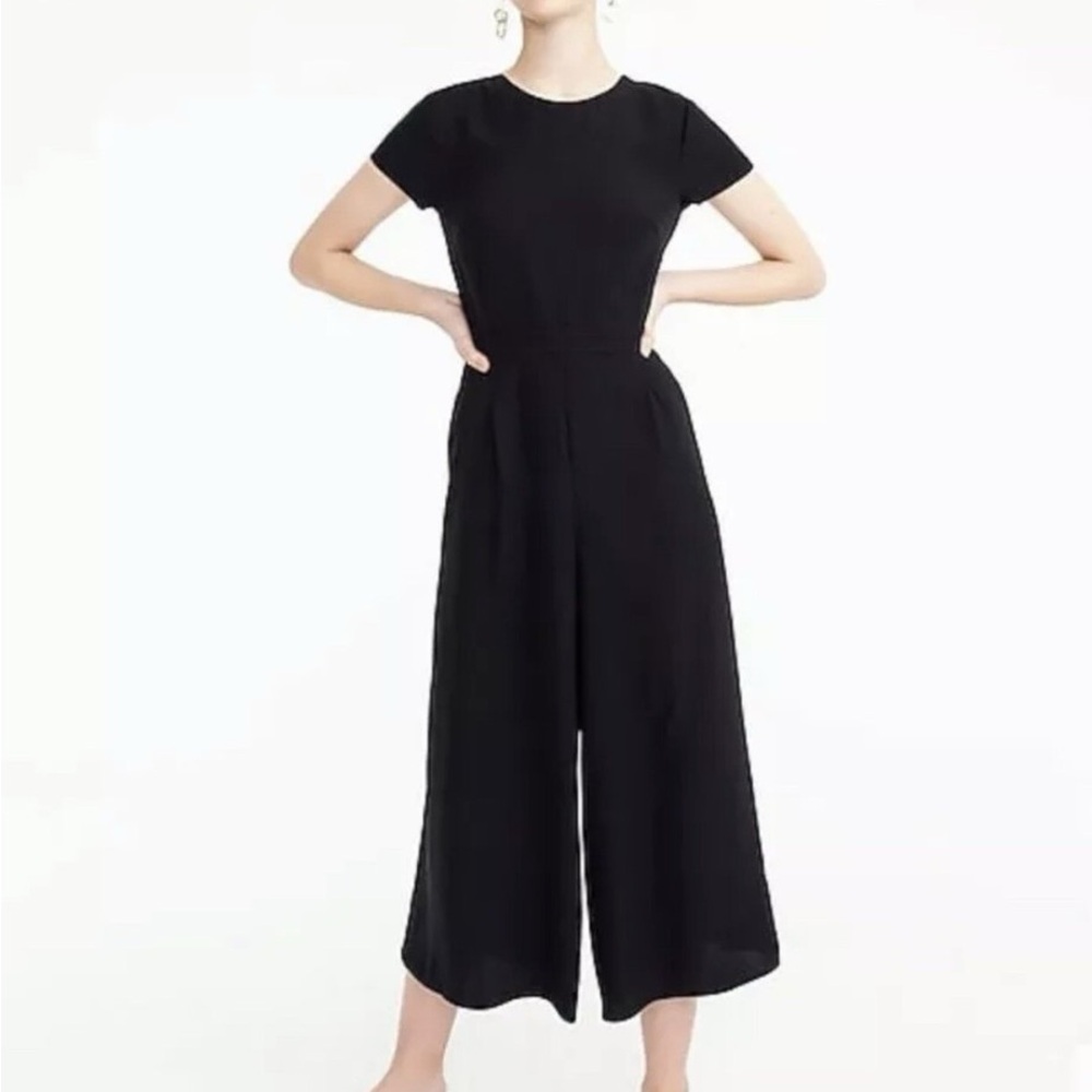 JCREW NWT Drapey back Black Jumpsuit - size 00